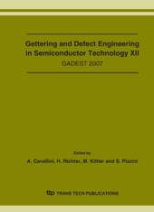 E-book, Gettering and Defect Engineering in Semiconductor Technology XII, Trans Tech Publications Ltd