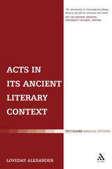E-book, Acts in its Ancient Literary Context, Alexander, Loveday, T&T Clark