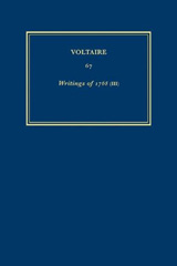 eBook, Œuvres complètes de Voltaire (Complete Works of Voltaire) 67 : Writings of 1768 (III), Voltaire, Voltaire Foundation