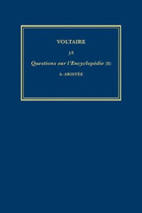 E-book, Œuvres complètes de Voltaire (Complete Works of Voltaire) 38 : Questions sur l'Encyclopedie, par des amateurs (II): A-Aristee, Voltaire, Voltaire Foundation