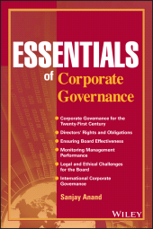 E-book, Essentials of Corporate Governance, John Wiley & Sons