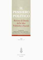 Fascicolo, Il pensiero politico : rivista di storia delle idee politiche e sociali. Anno XLI, n. 3 (settembre/dicembre), 2008, L.S. Olschki