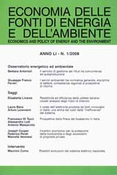 Articolo, I servizi ambientali tra normativa generale, discipline di settore competenze regionali e prospettive di riforma, Franco Angeli