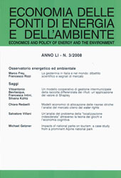 Article, Un modello cooperativo di gestione intermunicipale della raccolta differenziata dei rifiuti : un'applicazione del valore di Shapley, Franco Angeli