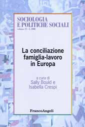 Article, Differenze di gender, famiglia e politiche di conciliazione in Europa : alcune riflessioni critiche, Franco Angeli