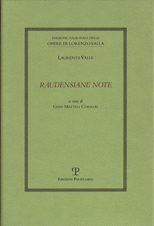 E-book, Laurentii Valle Raudensiane note, Valla, Lorenzo, 1407-1457, Polistampa