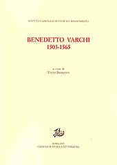 Chapitre, Le orazioni funebri di Benedetto Varchi nella loro cornice storica, politica e letteraria, SeL