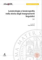 Chapitre, La sélection lexicale et les critères de groupement des Vocabolari domestici (XVII-XVIII siècles), CLUEB