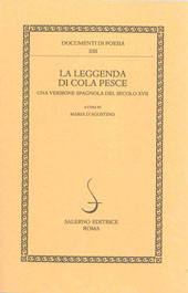 E-book, La leggenda di Cola Pesce : una versione spagnola del secolo XVII, Salerno