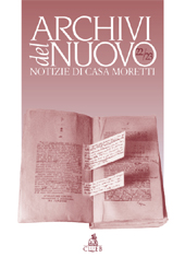 Heft, Archivi del nuovo : [notizie di casa Moretti : quaderni semestrali] : 22/23, 2008, CLUEB