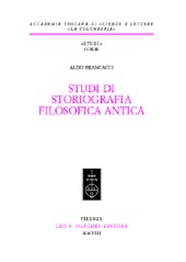 eBook, Studi di storiografia filosofica antica, L.S. Olschki