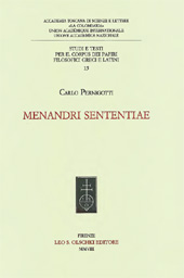eBook, Menandri Sententiae, Menander, of Athens, L.S. Olschki