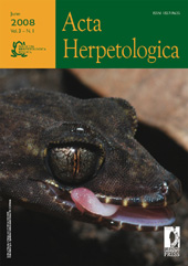 Article, Negative density dependence of sympatric Hinge-back Tortoises, Kinixys erosa and K. homeana,  in West Africa, Firenze University Press