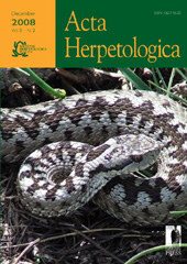 Fascicolo, Acta herpetologica : 3, 2, 2008, Firenze University Press