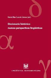 Chapitre, La representación de los marcadores discursivos en un diccionario histórico : propuestas metodológicas, Iberoamericana Vervuert