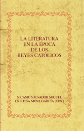 E-book, La literatura en la época de los Reyes Católicos, Iberoamericana Vervuert