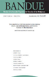 Artículo, Religious Tolerance and Intolerance in the Ancient World : a Religious-Historical Problem, Trotta