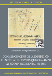 E-book, Conmemoración de la expedición científica de Cervera-Quiroga-Rizzo al Sáhara occidental en 1886, CSIC