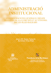 eBook, Administració institucional : consideracions generals i règim dels ens de la comunitat autónoma de les Illes balears, Tirant lo Blanch