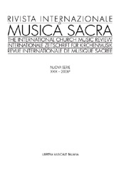 Issue, Rivista internazionale di musica sacra : XXIX, 2, 2008, Libreria musicale italiana
