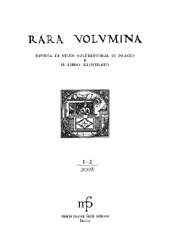 Fascicule, Rara volumina : rivista di studi sull'editoria di pregio e il libro illustrato : 1/2, 2008, M. Pacini Fazzi