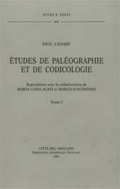 E-book, Études de paléographie et de codicologie, Canart, Paul, Biblioteca apostolica vaticana