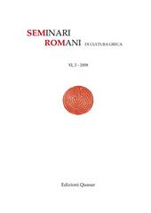 Article, L'aposiopesi in Aristofane (e in Memandro), Edizioni Quasar