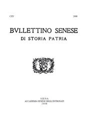 Heft, Bullettino senese di storia patria : CXV, 2008, Accademia senese degli Intronati