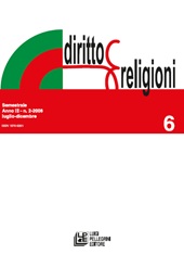 Fascicolo, Diritto e religioni : 6, 2, 2008, Pellegrini