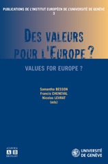 E-book, Des valeurs pour l'Europe? : Values for Europe?, Academia
