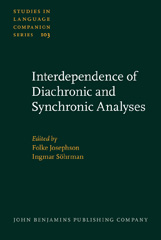 E-book, Interdependence of Diachronic and Synchronic Analyses, John Benjamins Publishing Company