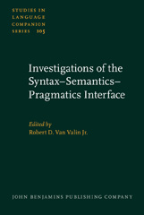 E-book, Investigations of the Syntax-Semantics-Pragmatics Interface, John Benjamins Publishing Company