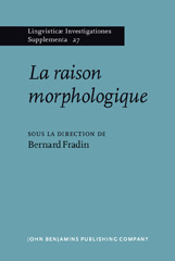 E-book, La raison morphologique, John Benjamins Publishing Company