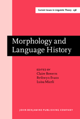 E-book, Morphology and Language History, John Benjamins Publishing Company