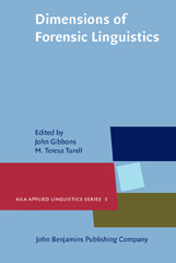 E-book, Dimensions of Forensic Linguistics, John Benjamins Publishing Company