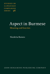 E-book, Aspect in Burmese, Romeo, Nicoletta, John Benjamins Publishing Company