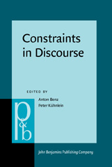 E-book, Constraints in Discourse, John Benjamins Publishing Company
