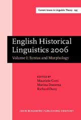 E-book, English Historical Linguistics 2006, John Benjamins Publishing Company