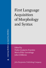 E-book, First Language Acquisition of Morphology and Syntax, John Benjamins Publishing Company