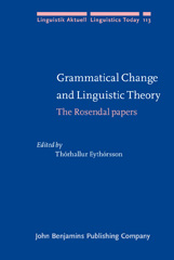E-book, Grammatical Change and Linguistic Theory, John Benjamins Publishing Company
