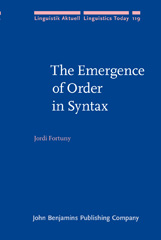 E-book, The Emergence of Order in Syntax, Fortuny, Jordi (Fortuny Andreu), John Benjamins Publishing Company