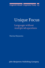 E-book, Unique Focus, Stoyanova, Marina, John Benjamins Publishing Company