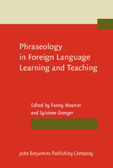 E-book, Phraseology in Foreign Language Learning and Teaching, John Benjamins Publishing Company