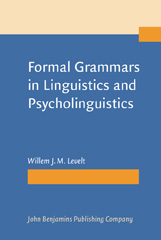 E-book, Formal Grammars in Linguistics and Psycholinguistics, Levelt, Willem J.M., John Benjamins Publishing Company