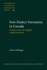 E-book, New-Dialect Formation in Canada, John Benjamins Publishing Company