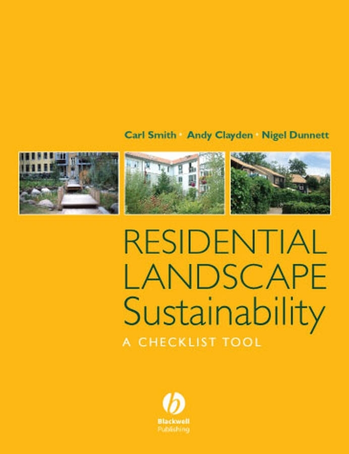 E-book, Residential Landscape Sustainability : A Checklist Tool, Blackwell