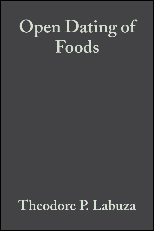 E-book, Open Dating of Foods, Blackwell