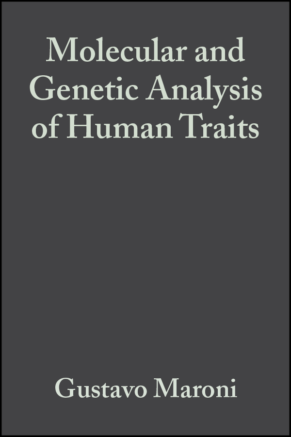 E-book, Molecular and Genetic Analysis of Human Traits, Blackwell