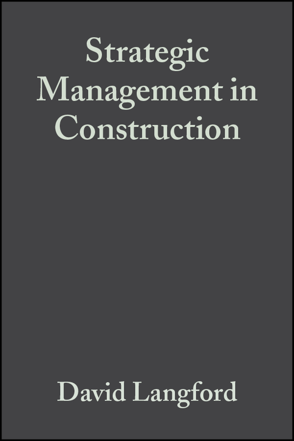 E-book, Strategic Management in Construction, Blackwell