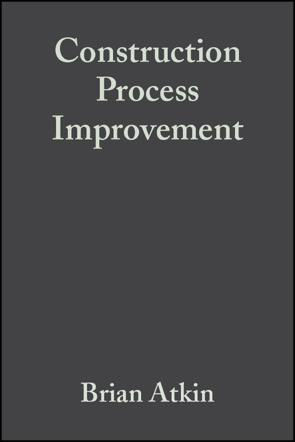 E-book, Construction Process Improvement, Blackwell